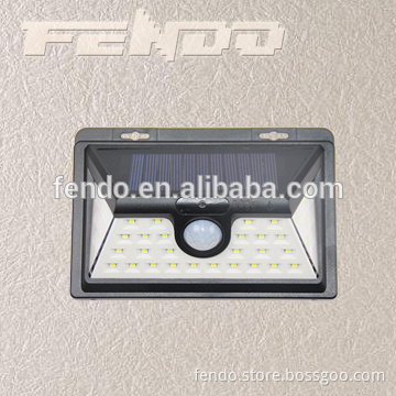 Outdoor Recharged By Sunlight Battery Storage LED Solar Garden Sensor Motion Wall Light